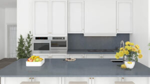 Pietra Grey Quartz Worktop, Grey Quartz Kitchen Worktops, A R Quartz